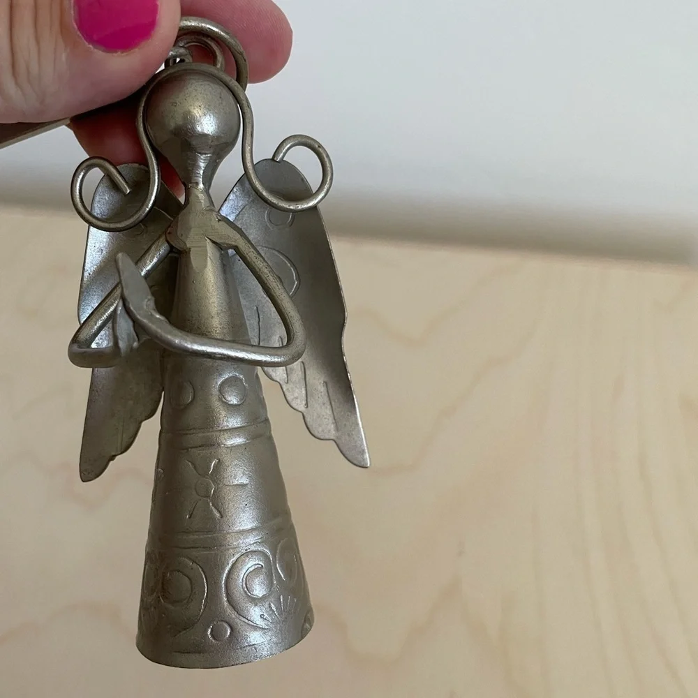 Pewter Angel Christmas Candle Snuffer